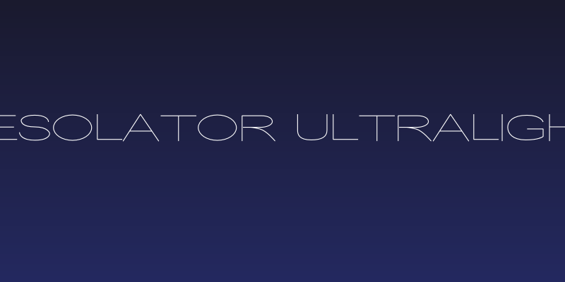 Desolator Ultralight Social Header