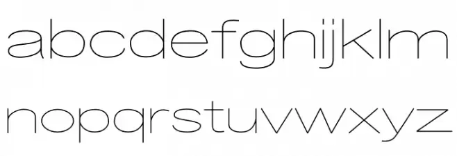 Desolator Ultralight Schriftart Kleinbuchstaben