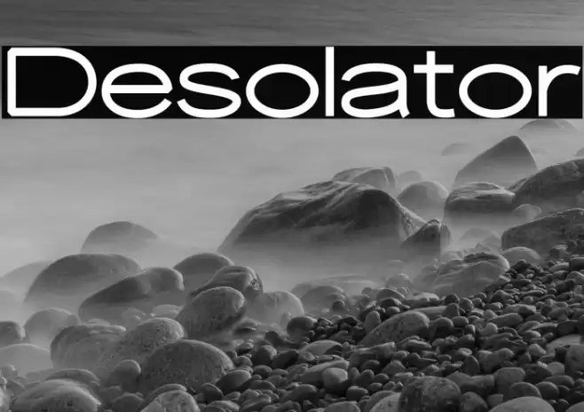 Desolator Font examples