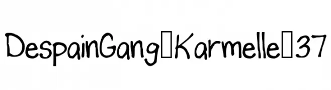 DespainGang_Karmelle_37  Frei Schriftart Herunterladen