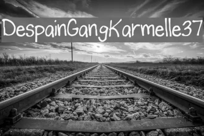 DespainGang_Karmelle_37 Font examples