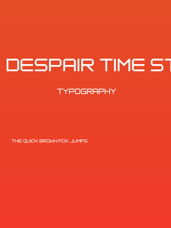 Despair Time Straight Poster