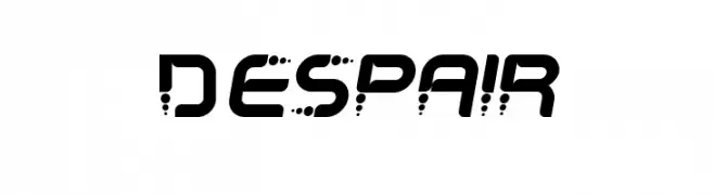 Despair  フリーフォントのダウンロード