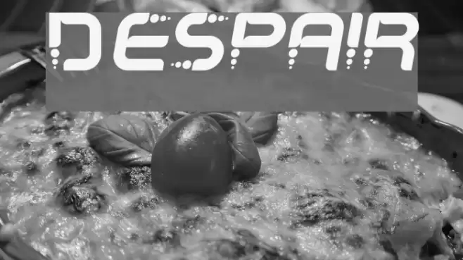 Despair Font examples