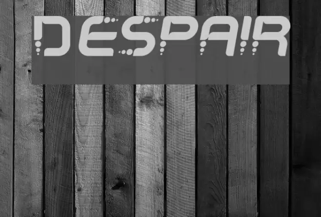 Despair Font examples
