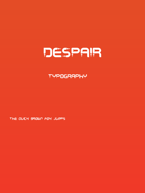 Despair Poster