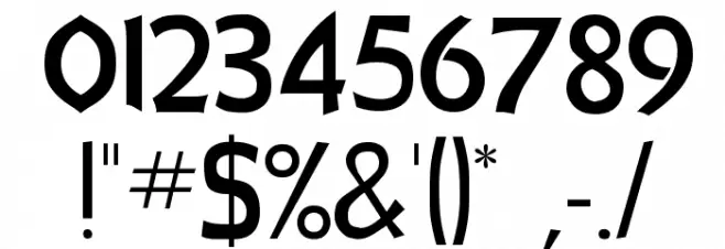 Desperado 1 Font OTHER CHARS