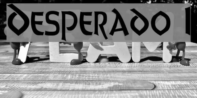 Desperado 1 Font examples
