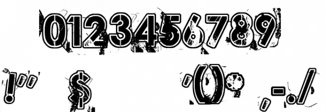 Desperado! Font OTHER CHARS