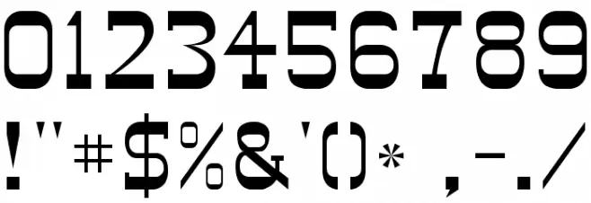 DesperadoFLF Font OTHER CHARS