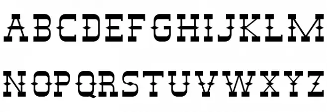DesperadoFLF Schriftart Groß