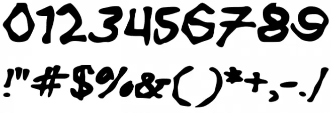 Desperate_Last_Words Font OTHER CHARS