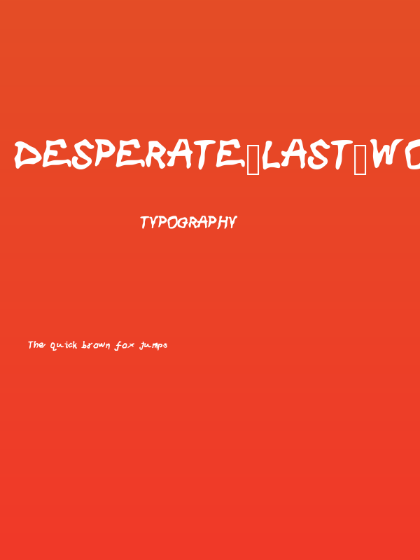 Desperate_Last_Words Poster