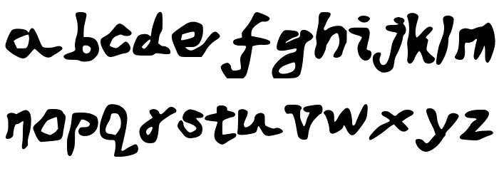 Desperate_Last_Words Font LOWERCASE