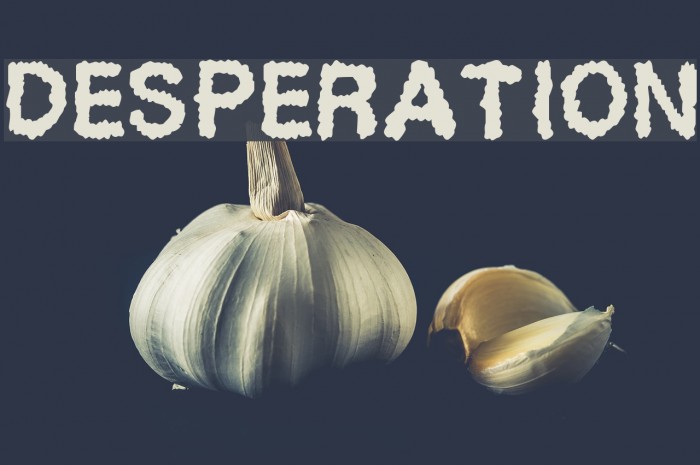 Desperation Font examples
