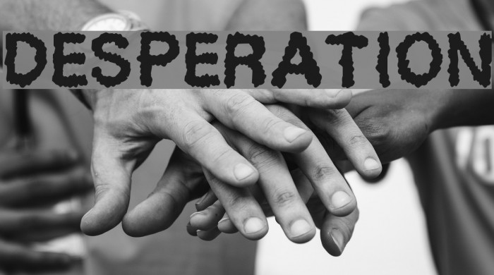 Desperation Font examples