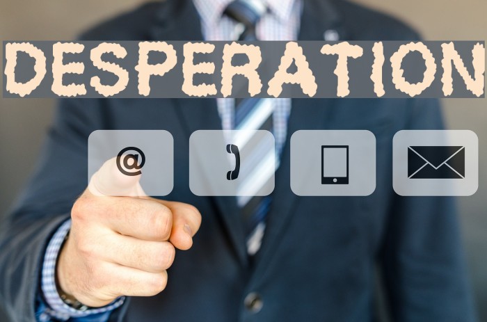 Desperation Font examples