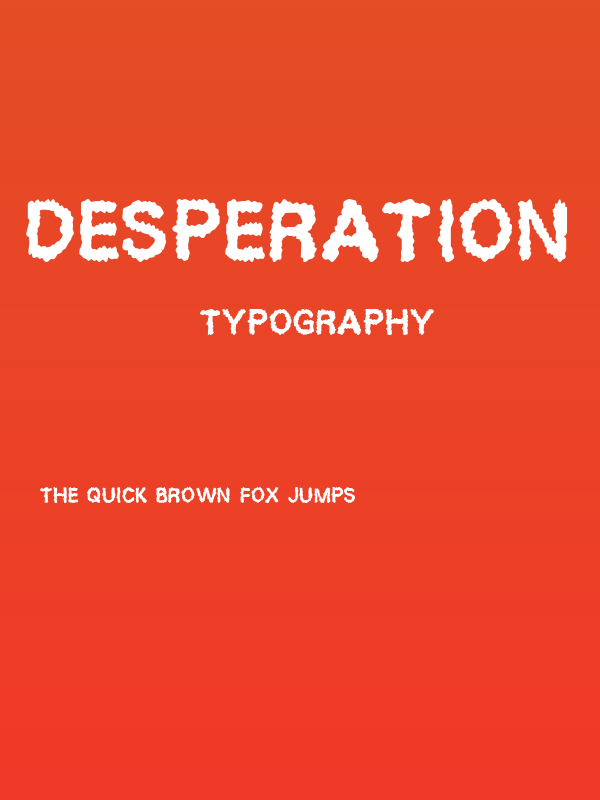 Desperation Poster