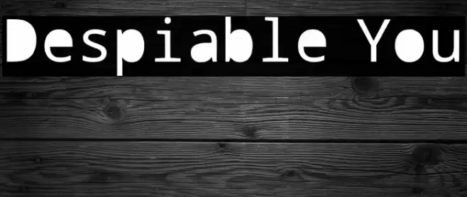 Despicable You Font examples