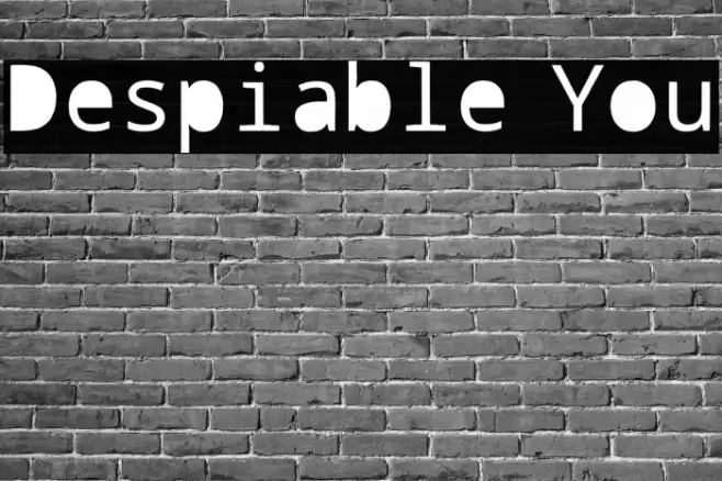 Despicable You Font examples