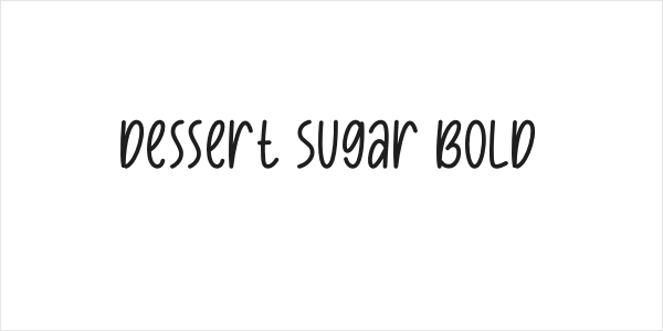 Dessert Sugar Bold Logo