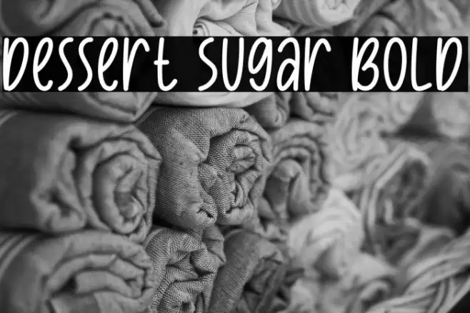 Dessert Sugar Bold Font examples