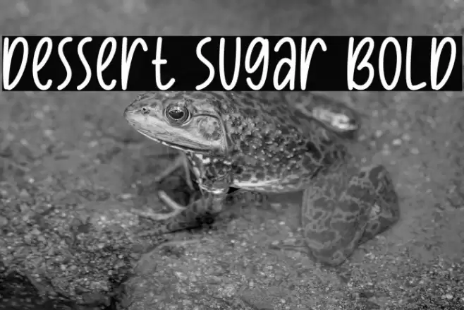 Dessert Sugar Bold Font examples