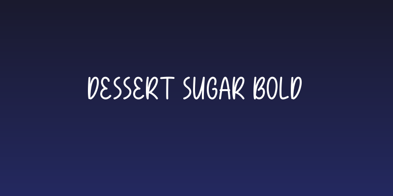 Dessert Sugar Bold Social Header