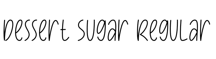 Dessert Sugar Regular  Скачать бесплатные шрифты