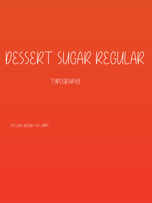 Dessert Sugar Regular Poster