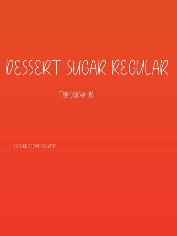 Dessert Sugar Regular Poster