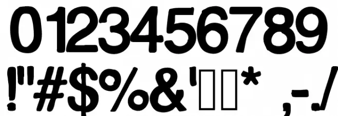 Dessin123 Font OTHER CHARS