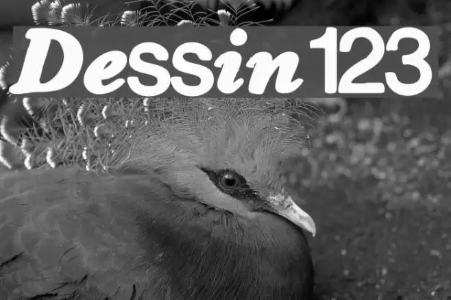 Dessin123 Font examples