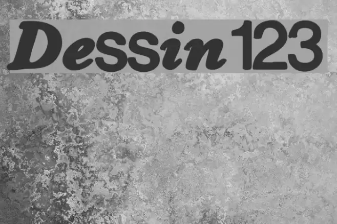 Dessin123 Font examples