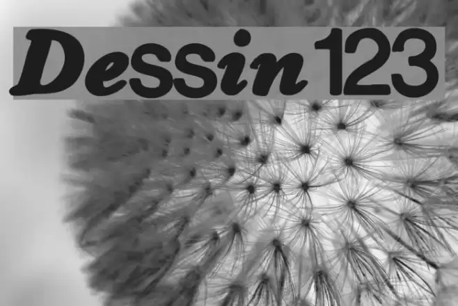 Dessin123 Font examples