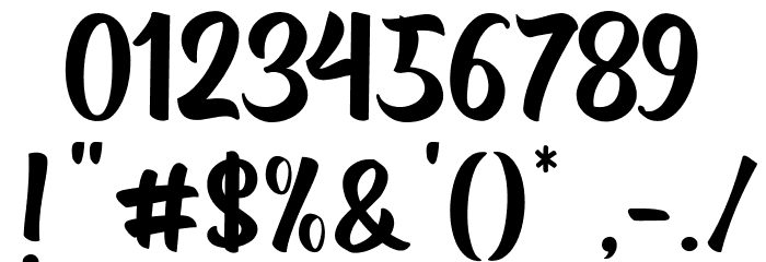 Destacy Font OTHER CHARS