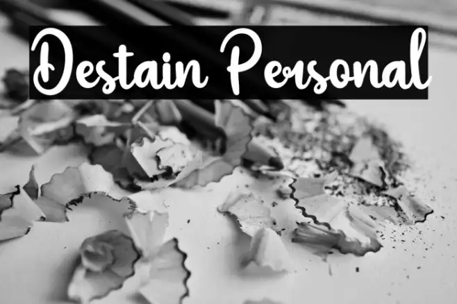 Destain Personal Example 1