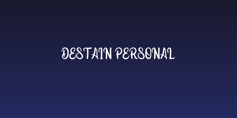 Destain Personal Social Header