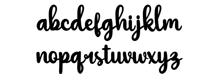 Destain Personal Font LOWERCASE