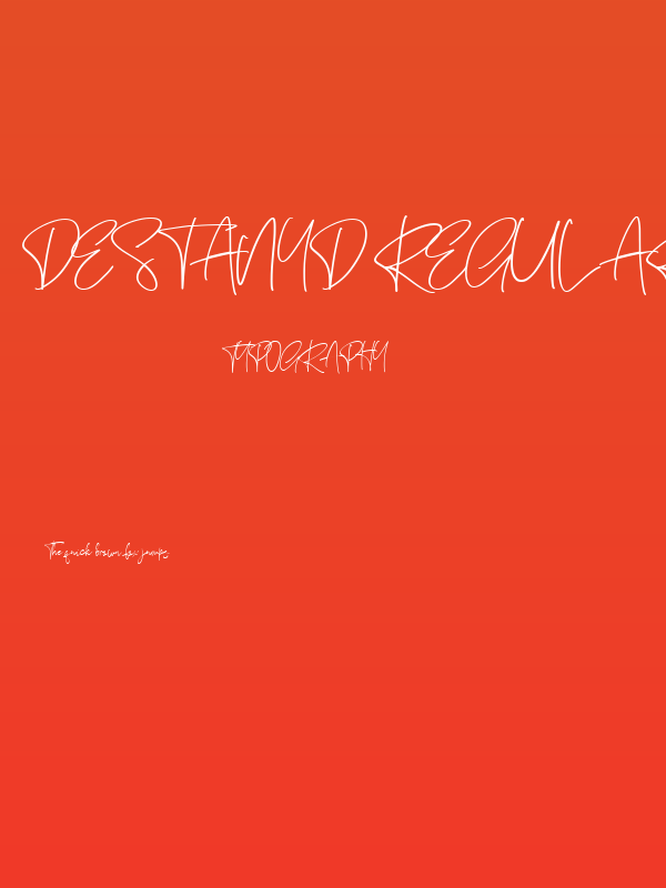 Destanyd Regular Poster