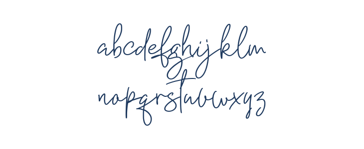 Destanyd Regular Lowercase