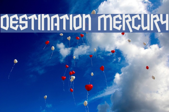 Destination Mercury Font examples