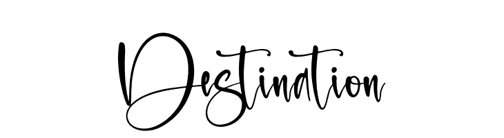 Destination  フリーフォントのダウンロード