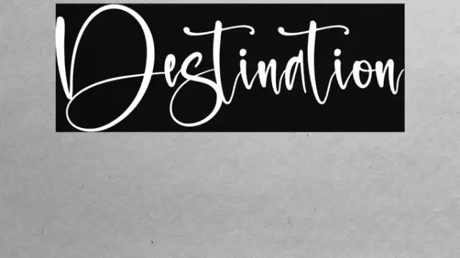 Destination Font examples