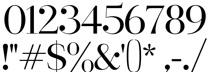 Destine Regular Font OTHER CHARS