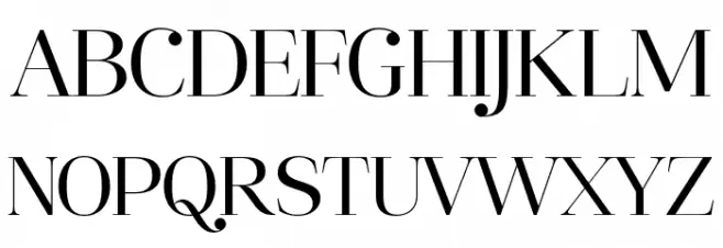 Destine Regular 字体 大写