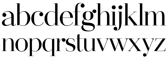 Destine Regular Font LOWERCASE