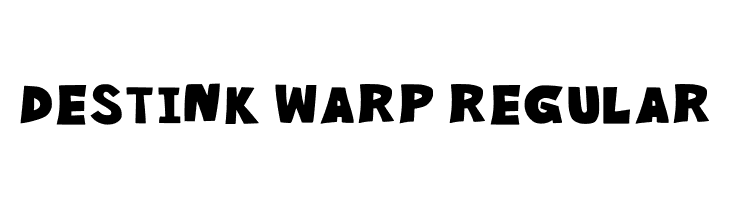 Destink Warp Regular फ़ॉन्ट