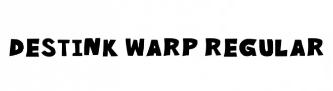 Destink Warp Regular  les polices de caractères gratuit tlcharger