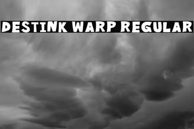 Destink Warp Regular Fuentes examples